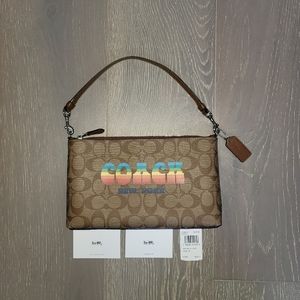 Coach Large Wristlet - Signature PRIDE ❤🧡💛💚💙💜